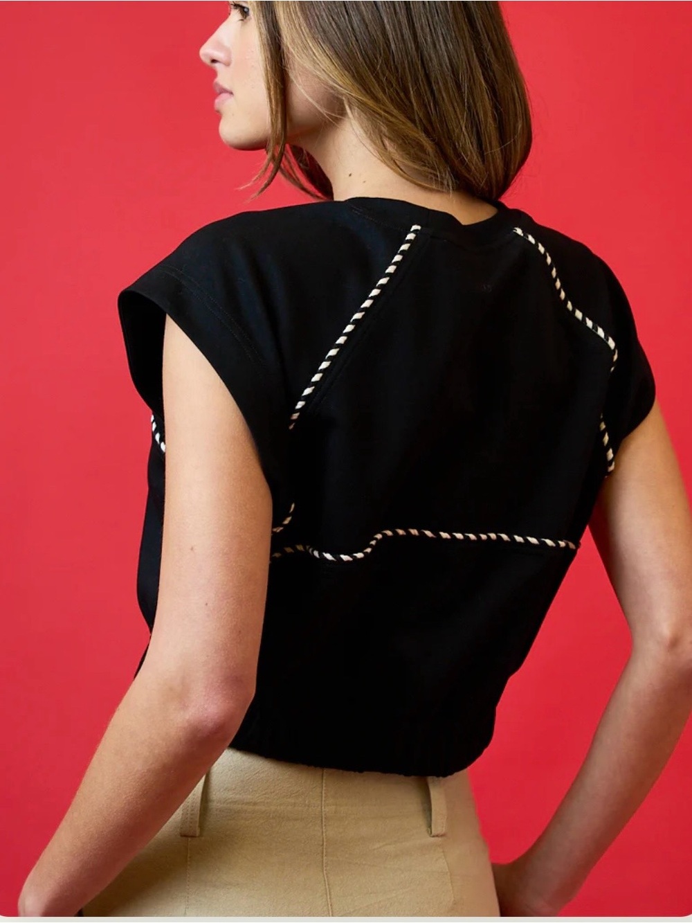 Amber Tee
Black Drawstring Crop Top - Picture 3 of 5